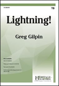 Lightning! TB choral sheet music cover Thumbnail